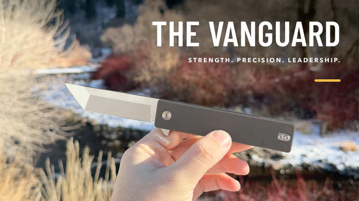 Daily Carry Co. The Vanguard Titanium Flipper Framelock Folding Knife