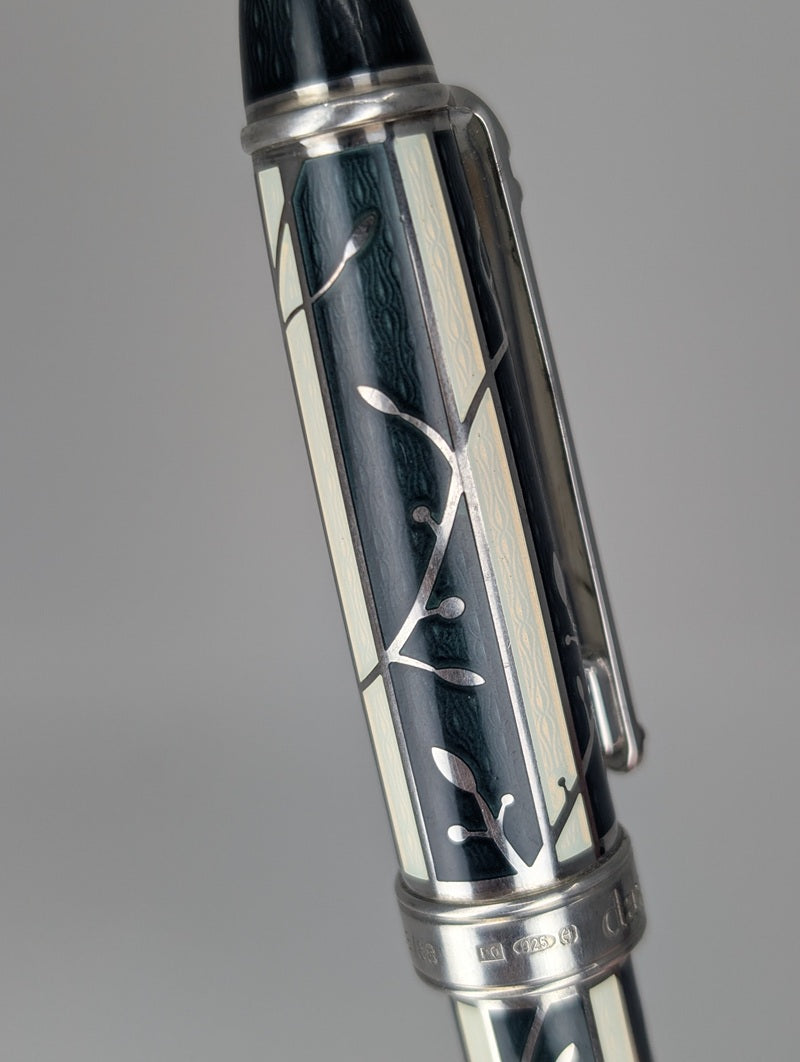 *Consignment* David Oscarson Green Trellis Rollerball Pen