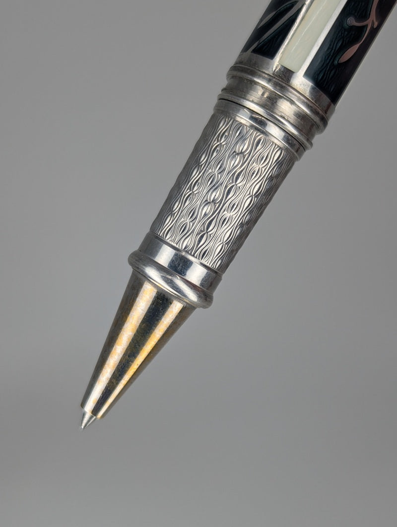 *Consignment* David Oscarson Green Trellis Rollerball Pen
