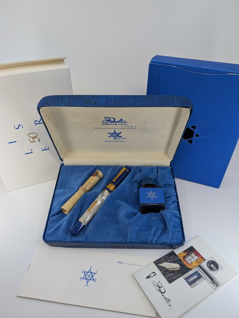 *Consignment* 1998 Delta Israel 50th Anniversary Limited Edition Fountain Pen 729 of 948