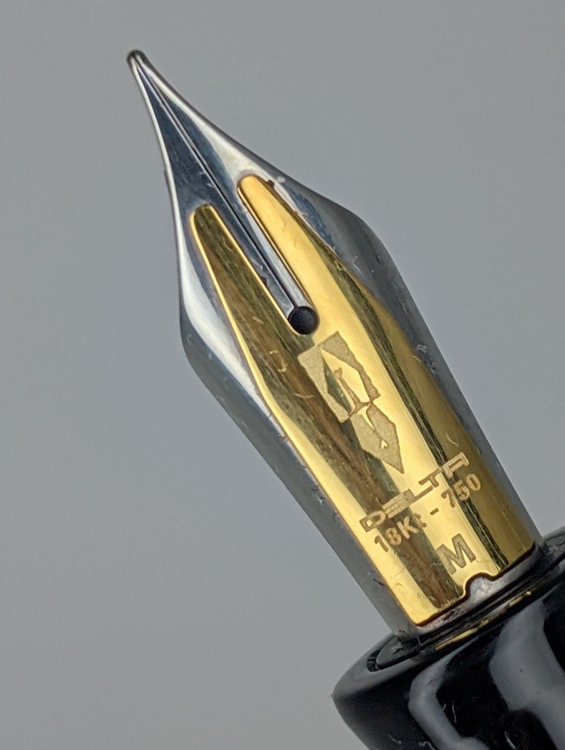 *Consignment* Delta "Lex" Numbered Edition Fountain Pen 18k Gold Medium Nib #0166