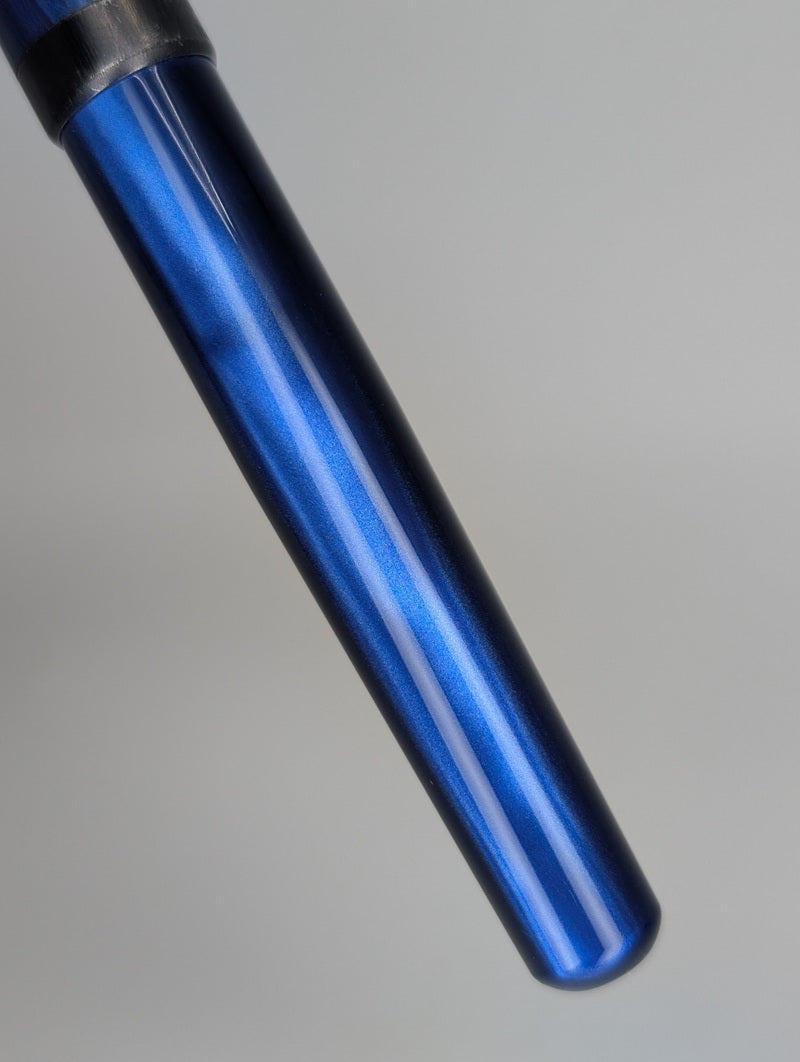 *Consignment* Delta Serena Blue Fountain Pen Titanium Broad Nib