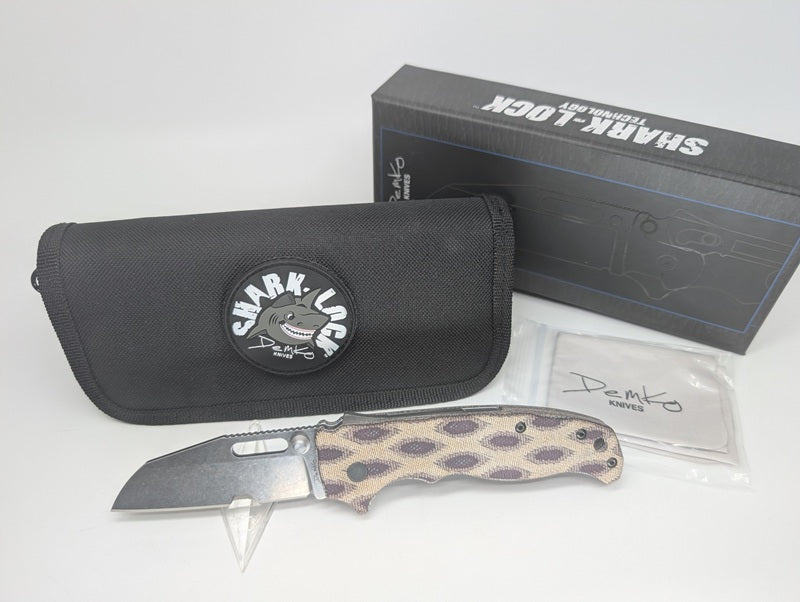 *Consignment* Demko AD20.5 Python Micarta SHARK-LOK Folding Knife