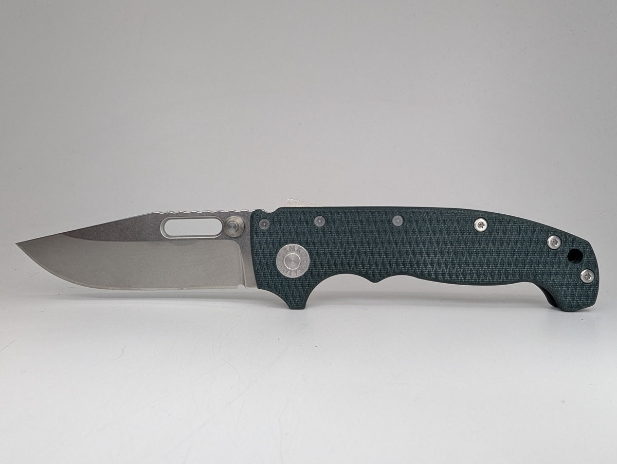 *Consignment* Demko Knives AD20 Forest Green G10 Magnacut Clip Point Shark-Lok Folding Knife