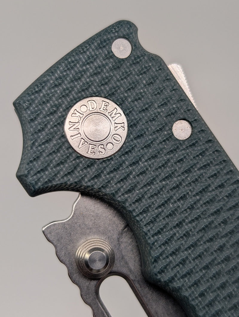 *Consignment* Demko Knives AD20 Forest Green G10 Magnacut Clip Point Shark-Lok Folding Knife