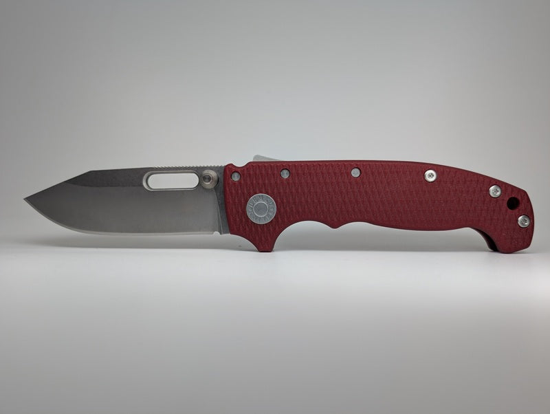 *Consignment* Demko Knives MGAD20 Magnacut V2 Clip Point Red G10 SHARK-LOK Folding Knife