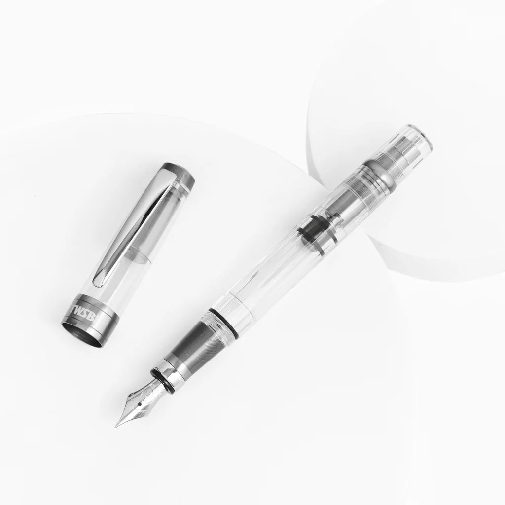 TWSBI Diamond 580ALR (Aluminum Ribbed Front Section cover)  Fountain Pen