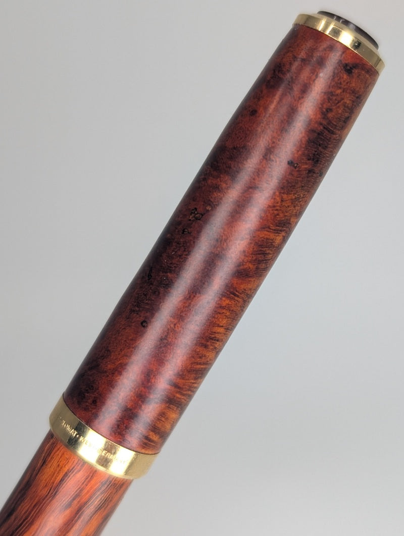 *Consignment* Diplomat x Tiffany & Co W. Germany Briarwood Fountain Pen 18k Gold Medium Nib