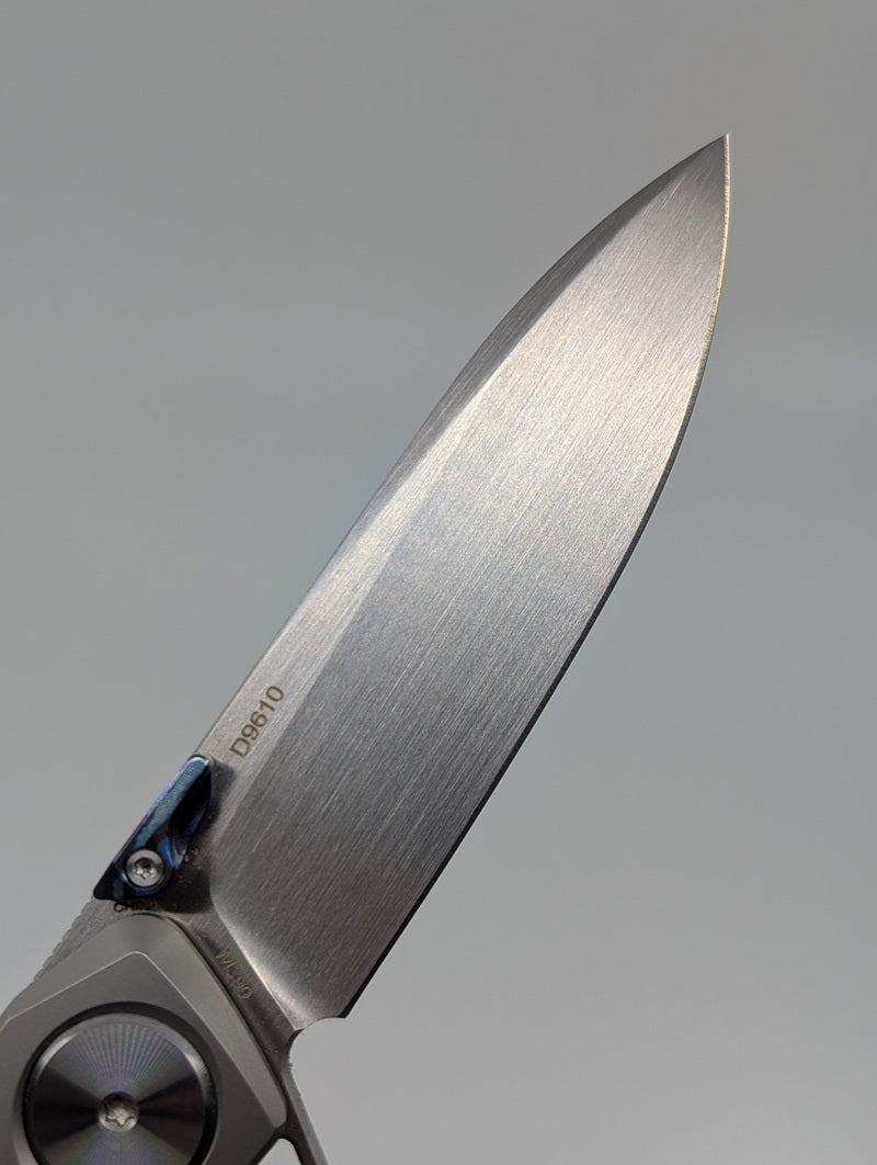 *Consignment* DreamTech Frame Lock Pocket Knife Titanium w/ Timascus Inlay Folding Knife