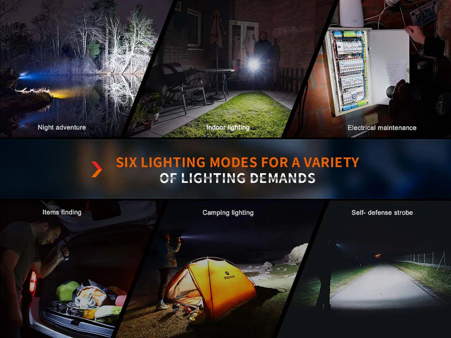 Fenix E35R Rechargeable EDC Flashlight "Maze"