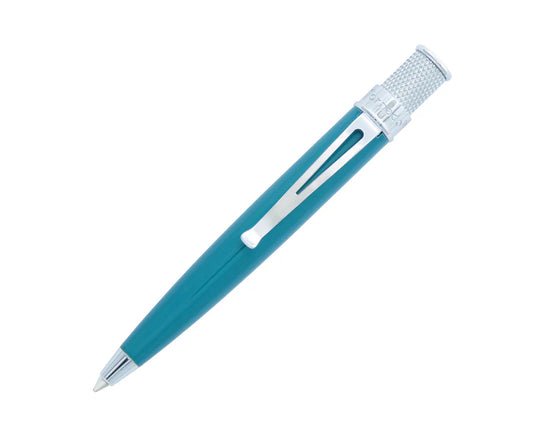 Retro 51 Tornado Elite Turquoise Ballpoint Pen Free Refill