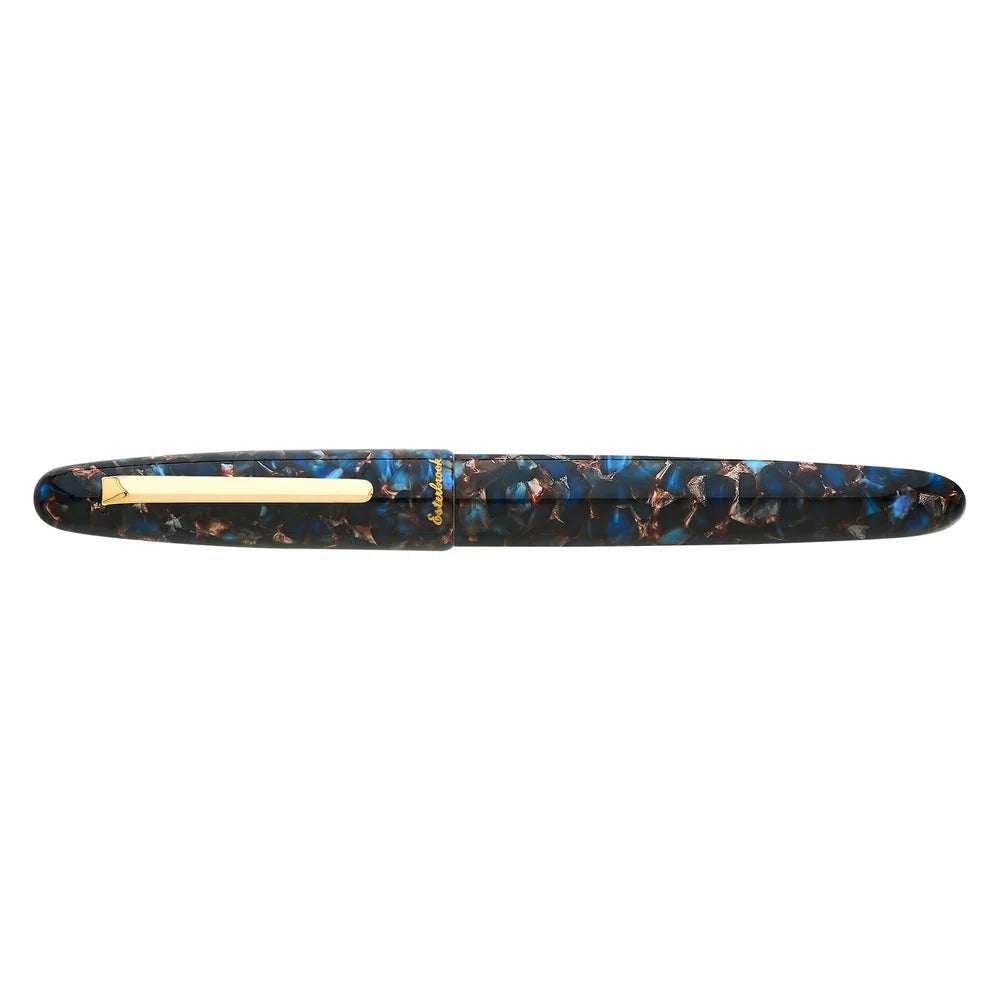 Esterbrook Nouveau Blue Gold Trim Rollerball Pen