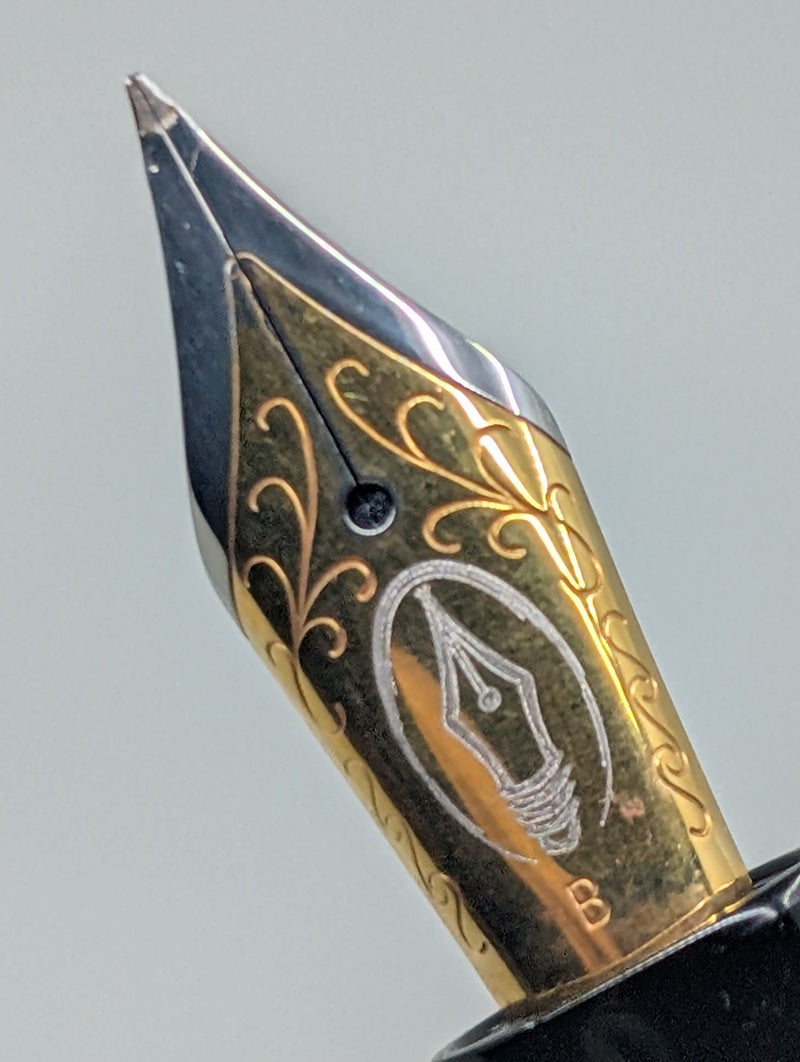 *Consignment* Edison Pen Co. Collier Grande #8 Fountain Pen Broad Architect Nib