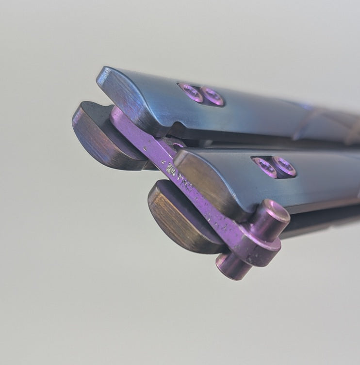*Consignment* Elite Outfitting Solutions x PVK Villain Flame Live Blade Balisong