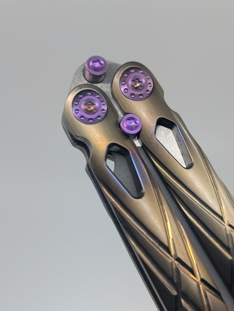 *Consignment* Elite Outfitting Solutions x PVK Villain Flame Live Blade Balisong
