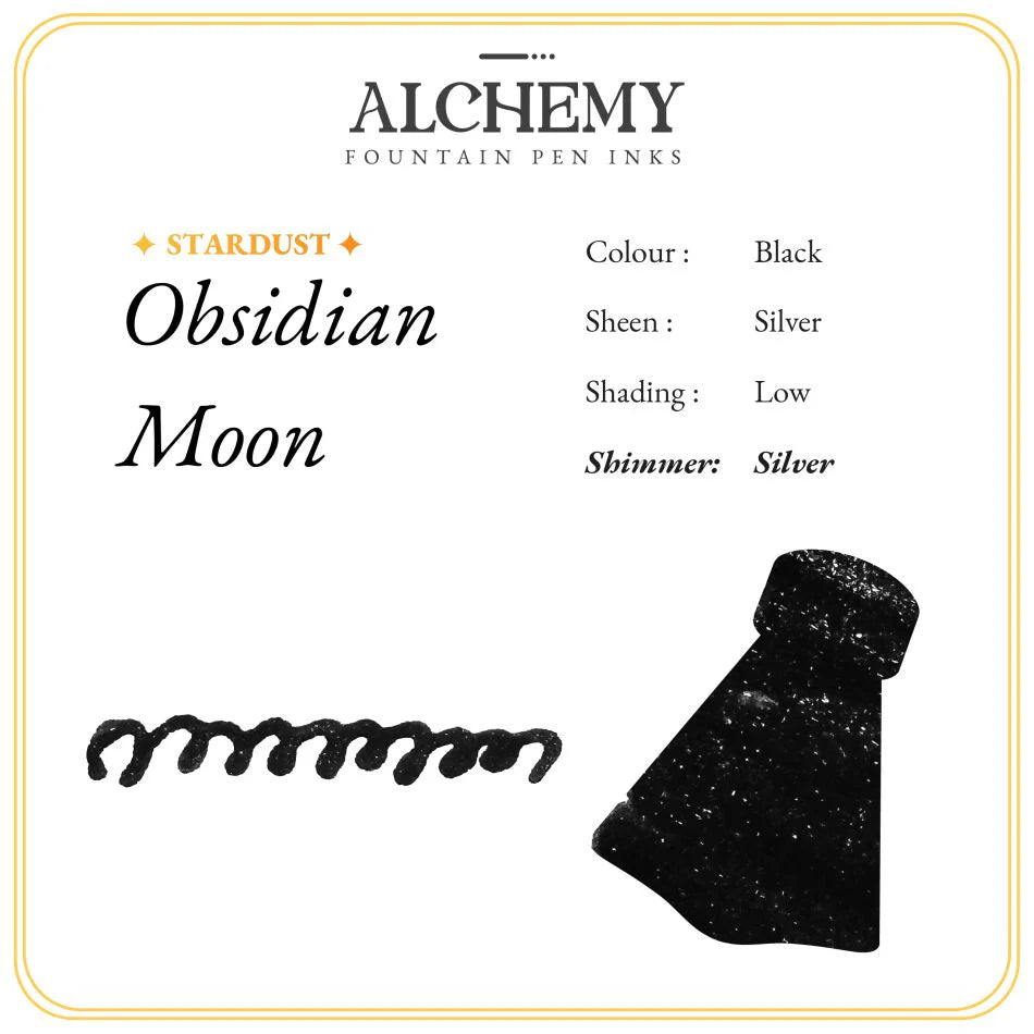 Endless Alchemy Ink Obsidian Moon 45mL Bottled Ink