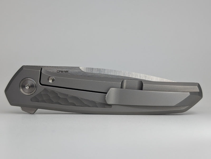 *Consignment* Enrique Peña X Series Cobra Titanium Jigged Dark Bead Blast Framelock Folding Knife