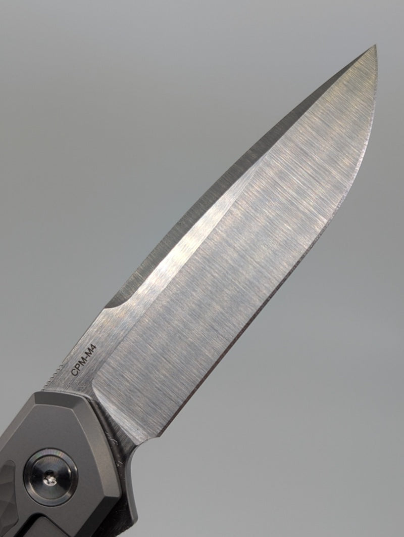 *Consignment* Enrique Peña X Series Cobra Titanium Jigged Dark Bead Blast Framelock Folding Knife