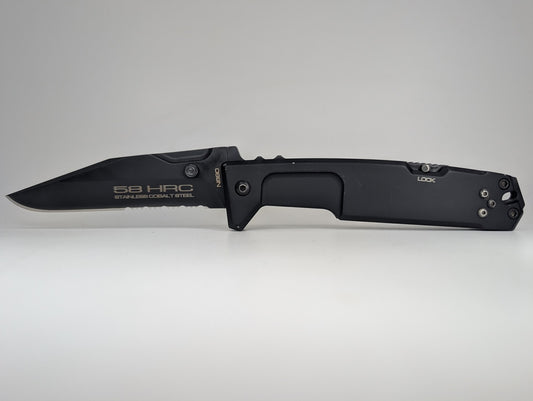 *Consignment* Extrema Ratio M.P.C. Black Back Lock Partial Serrated Folding Knife