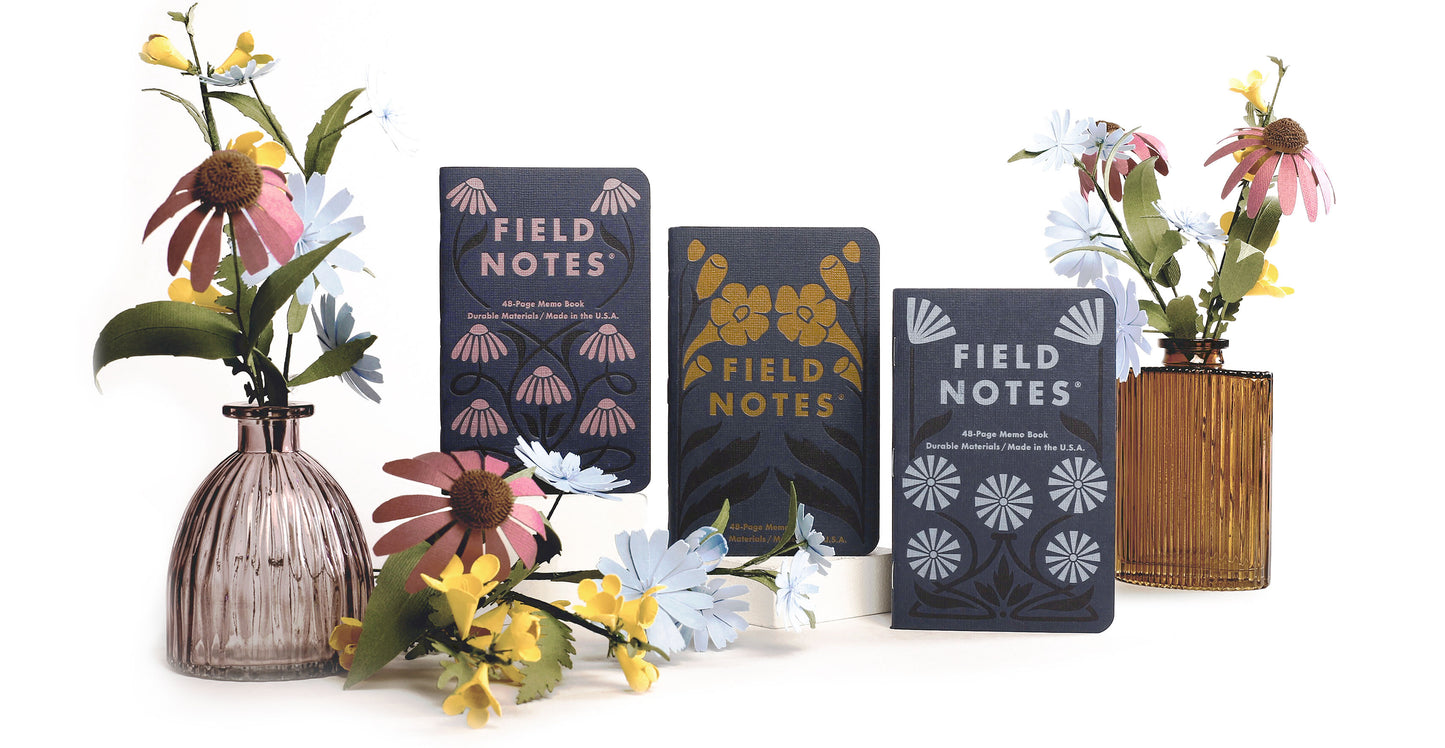 Field Notes "Fall Flowers" 48 Page Memo Book 3 pack COMING SOON