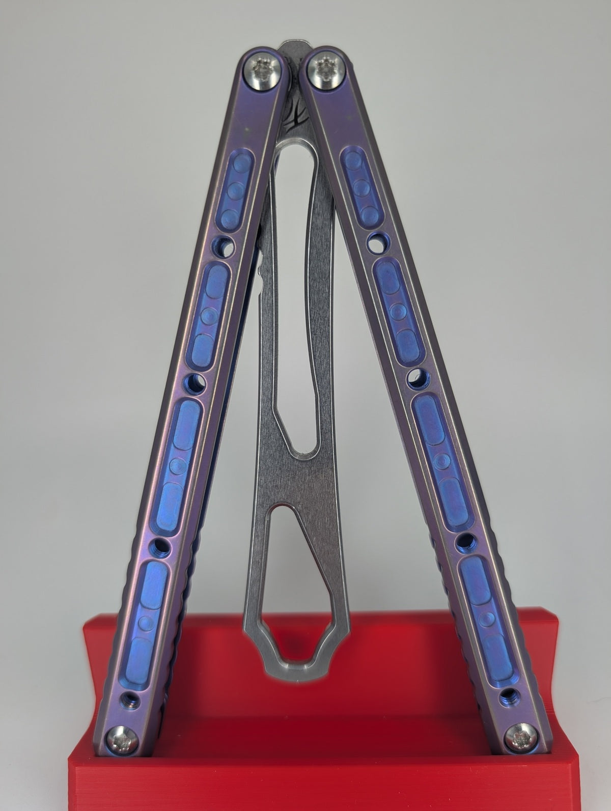 *Consignment* Fellowship Blades Gaboon Titanium Balisong Trainer