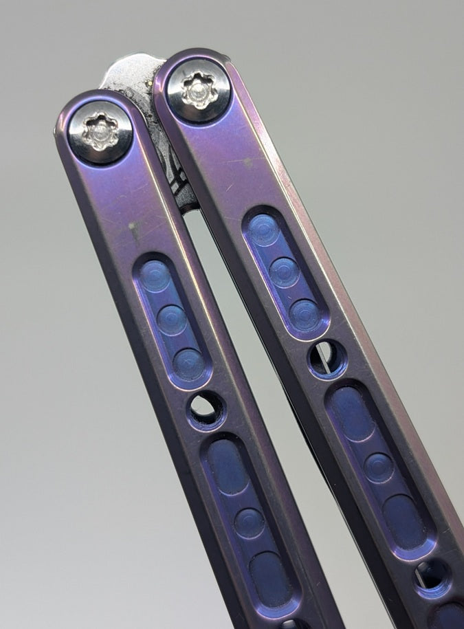 *Consignment* Fellowship Blades Gaboon Titanium Balisong Trainer