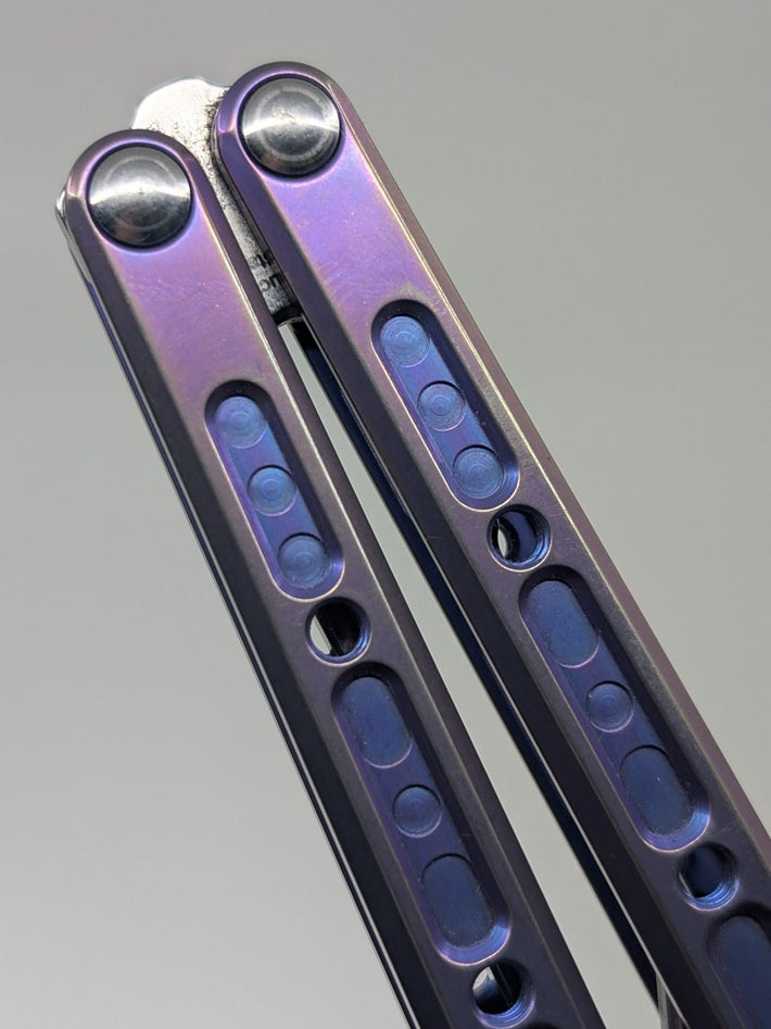 *Consignment* Fellowship Blades Gaboon Titanium Balisong Trainer