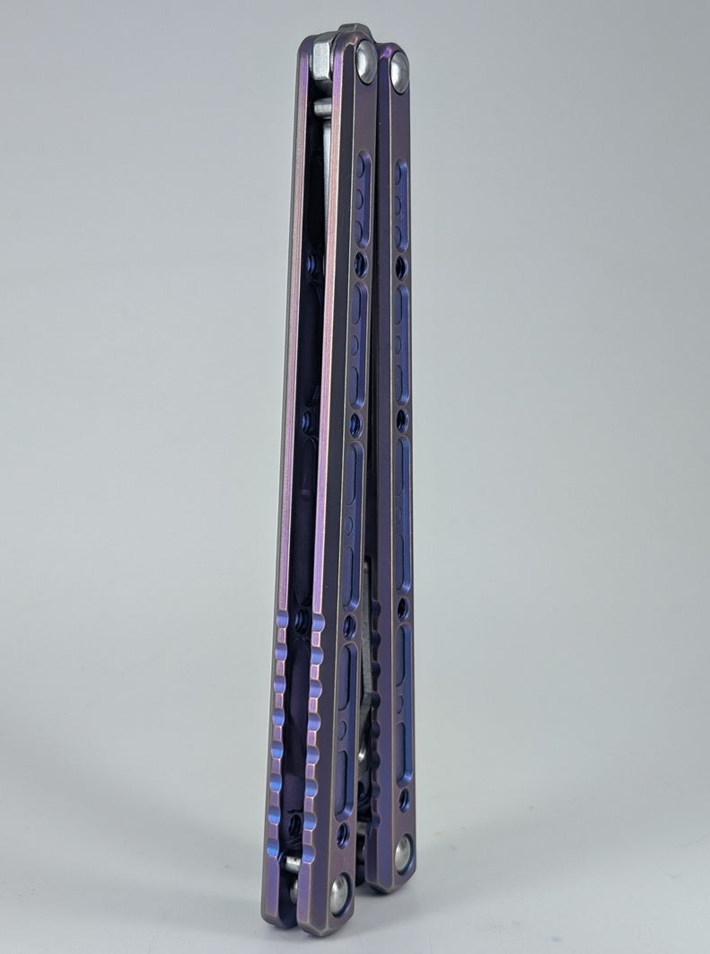 *Consignment* Fellowship Blades Gaboon Titanium Balisong Trainer
