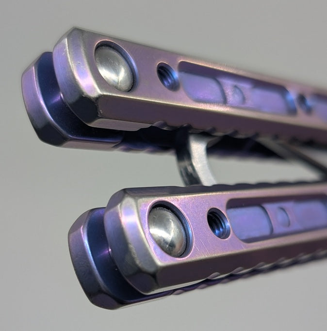 *Consignment* Fellowship Blades Gaboon Titanium Balisong Trainer