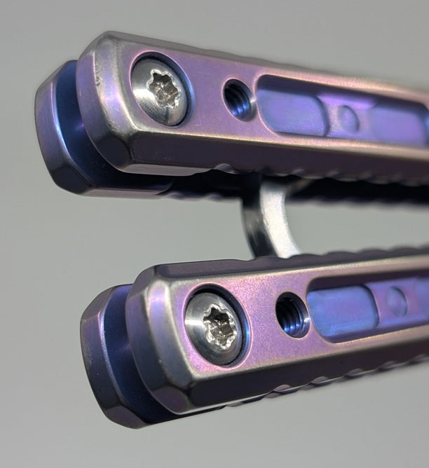 *Consignment* Fellowship Blades Gaboon Titanium Balisong Trainer