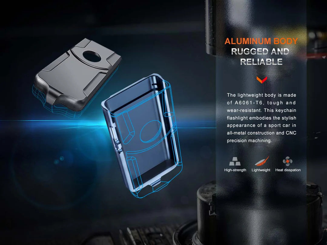 Fenix Lighting E03R V2.0 All-Metal Keychain Flashlight