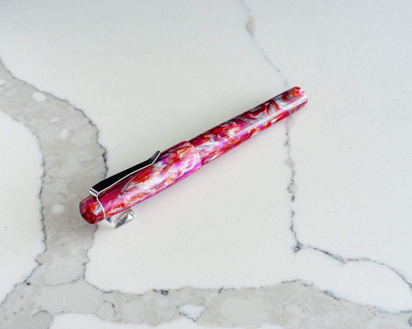 Rhys' Pieces Custom Fountain Pen - "Flamingo Sunrise"