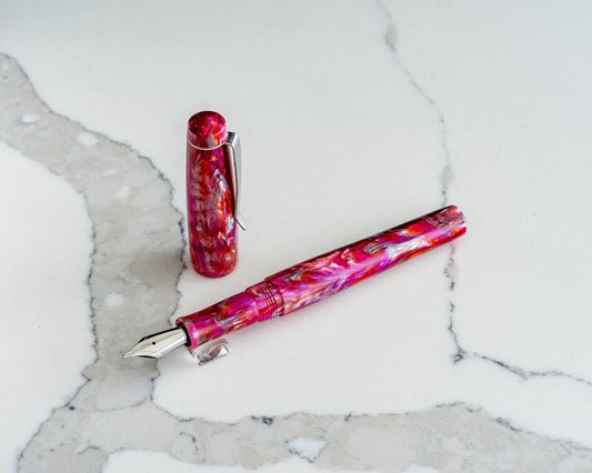 Rhys' Pieces Custom Fountain Pen - "Flamingo Sunrise"