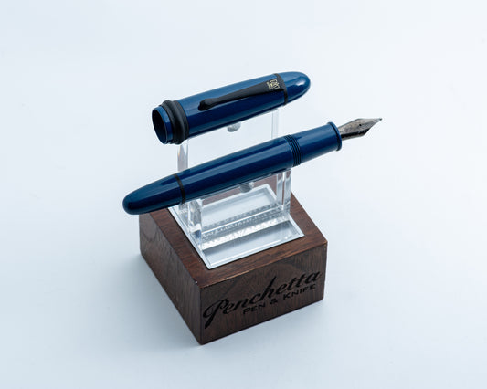 *Consignment* Lotus Pens “Flood 19” S/E (B) - Blue Nikko Ebonite