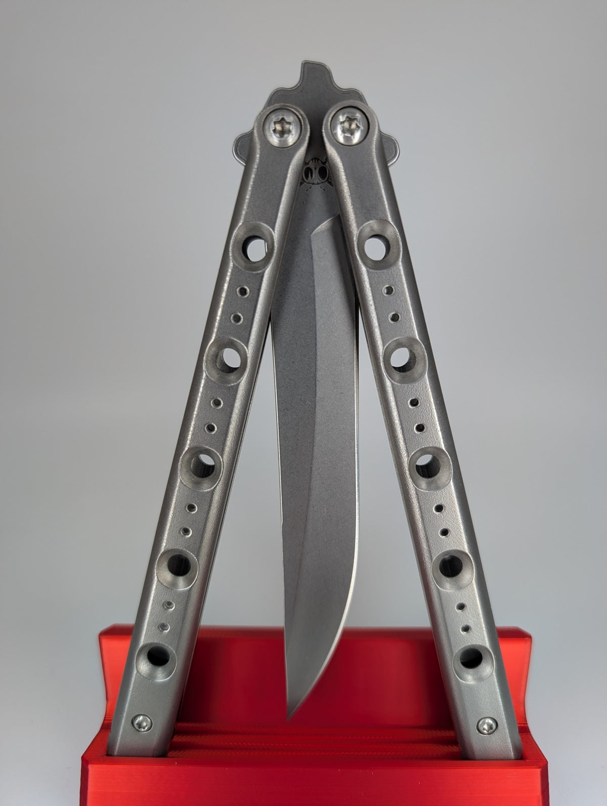 *Consignment* Flytanium Fly One Titanium Live Blade Balisong #58