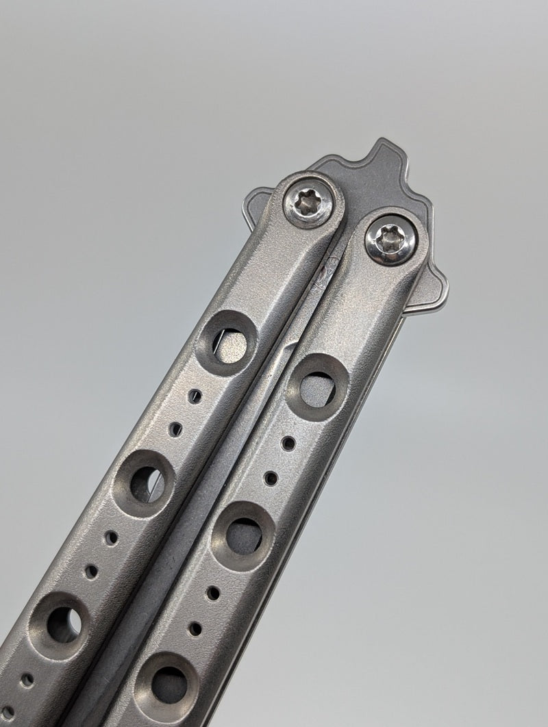 *Consignment* Flytanium Fly One Titanium Live Blade Balisong #58