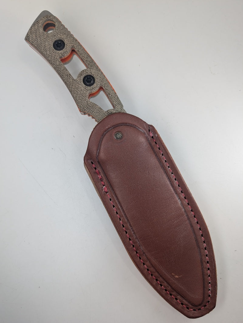 *Consignment* Fobos Knives Tier 1 Mini Mini OD Green Micarta Fixed Blade Knife