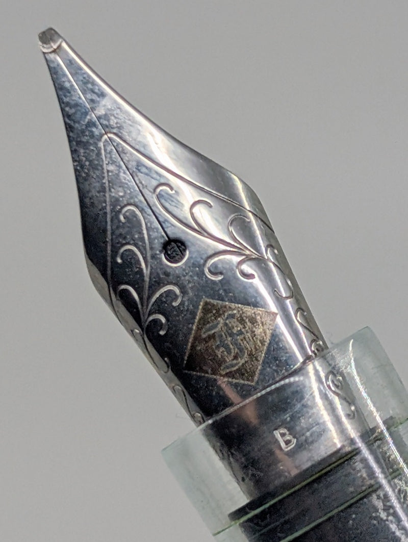 *Consignment* Franklin Christoph Model 31 Antique Glass Fountain Pen Broad Nib