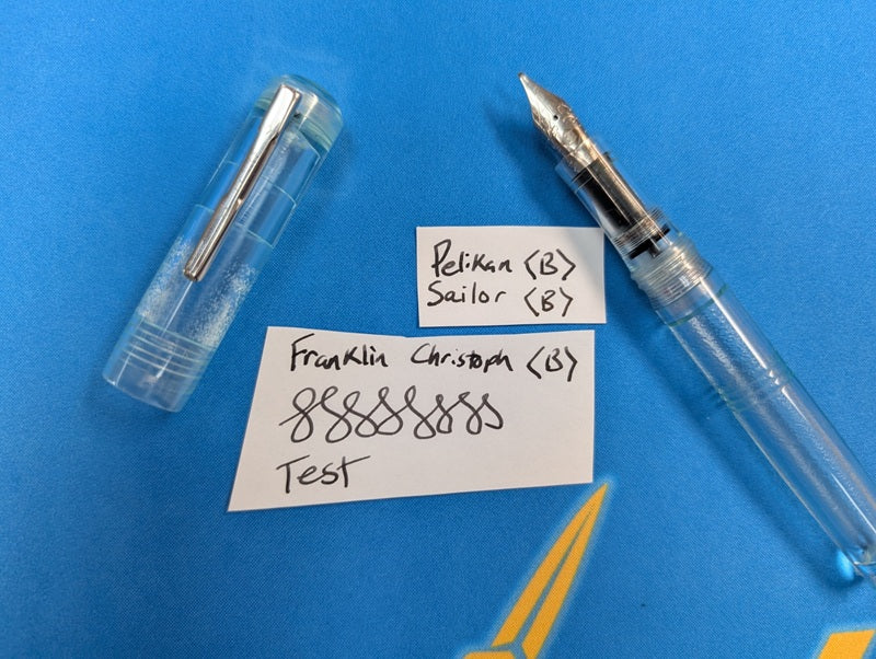 *Consignment* Franklin Christoph Model 31 Antique Glass Fountain Pen Broad Nib