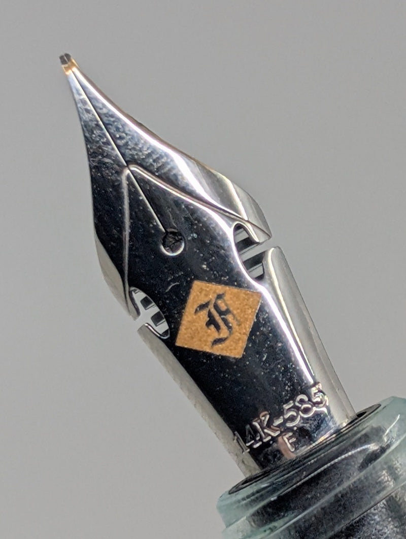 *Consignment* Franklin Christoph 66 Pocket Solid Ice Fountain Pen 14k Gold Fine Flex Nib