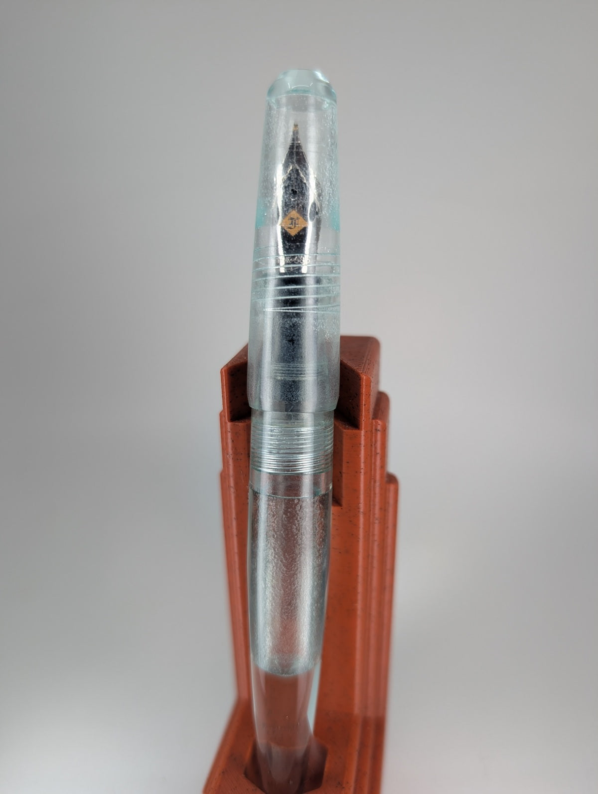*Consignment* Franklin Christoph 66 Pocket Solid Ice Fountain Pen 14k Gold Fine Flex Nib