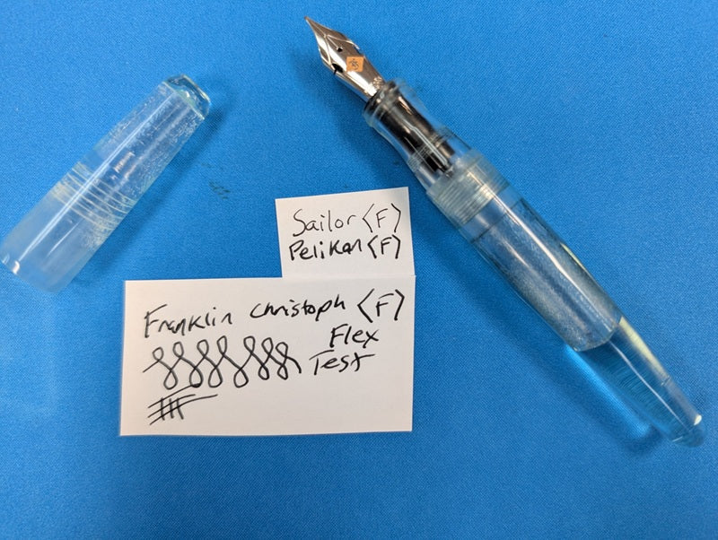 *Consignment* Franklin Christoph 66 Pocket Solid Ice Fountain Pen 14k Gold Fine Flex Nib