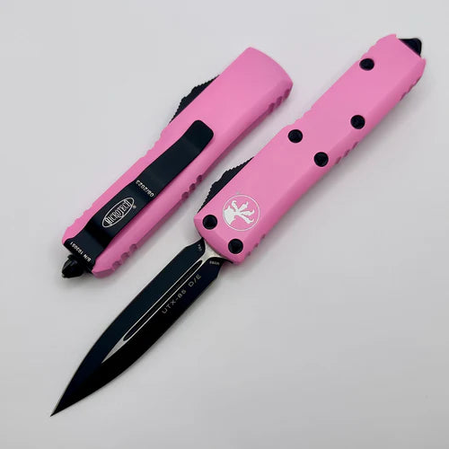 Microtech UTX-85 D/E Pink Standard Out the Front Knife