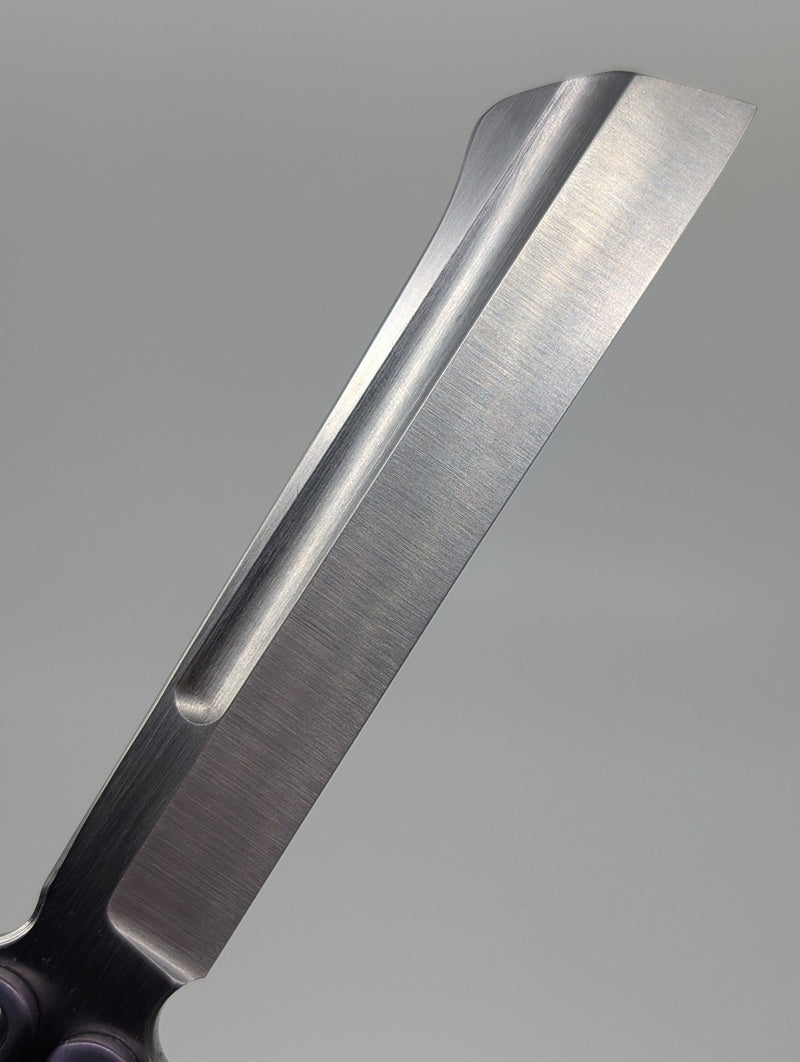 *Consignment* GP Custom Purple Anodized Titanium Live Blade Balisong