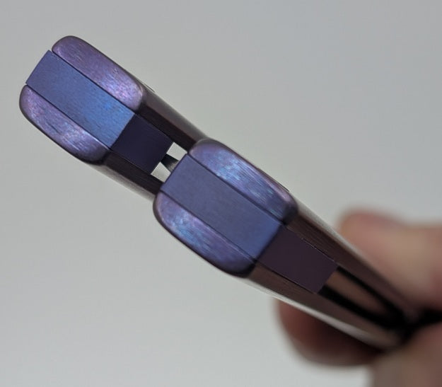 *Consignment* GP Custom Purple Anodized Titanium Live Blade Balisong