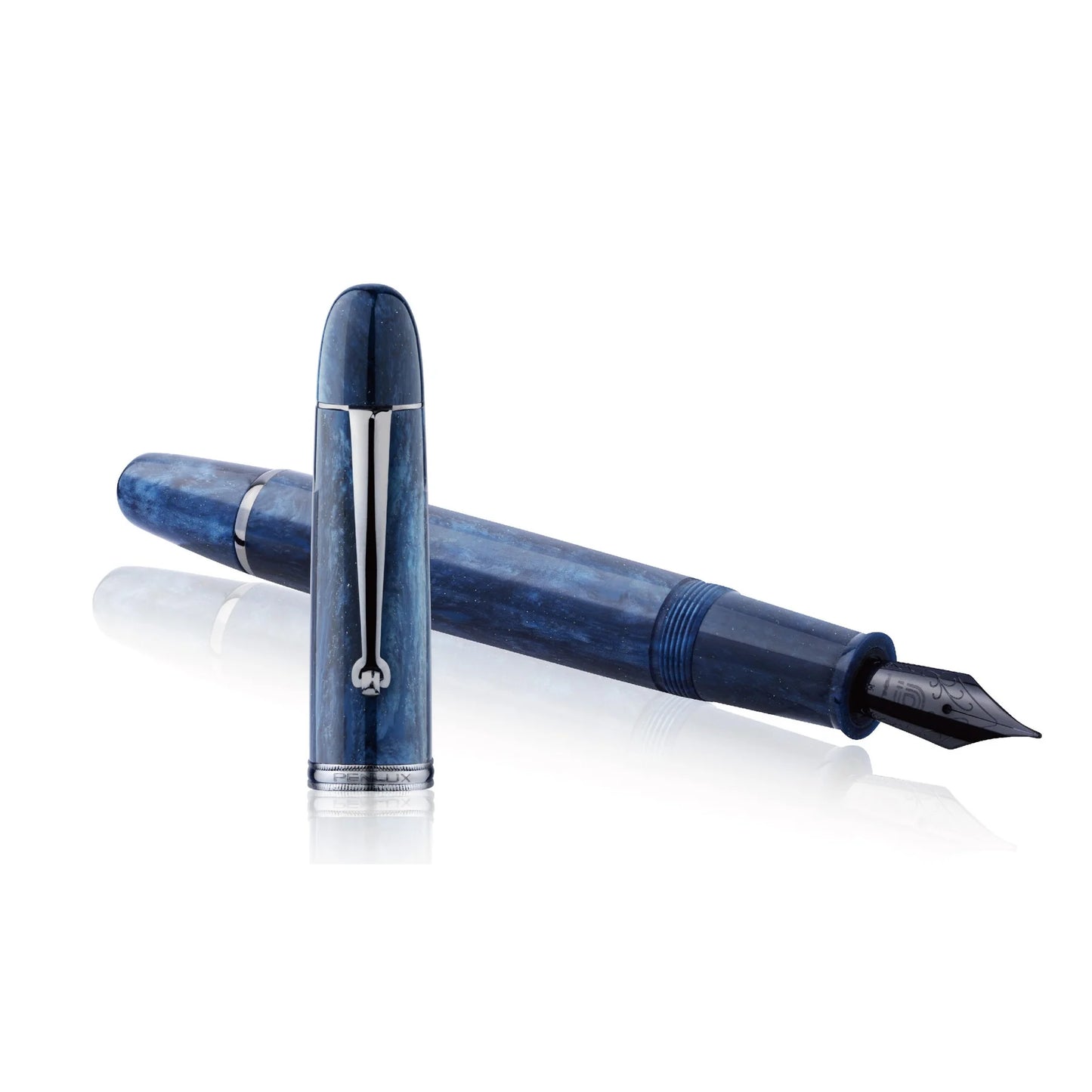 Penlux Masterpiece Grande Galaxy Fountain Pen Steel Medium Nib