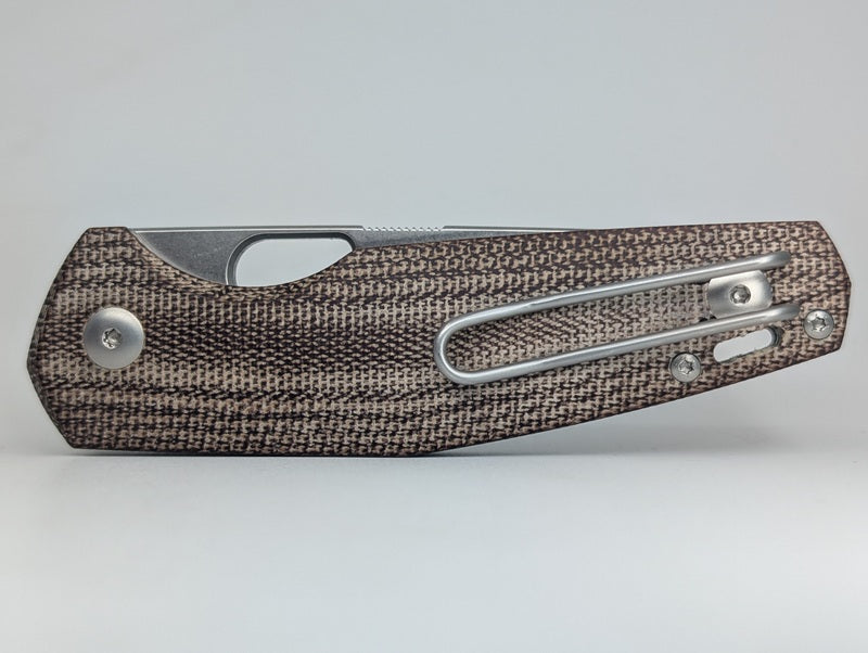 *Consignment* Giant Mouse Nimbus v2 Natural Micarta Liner Lock Folding Knife