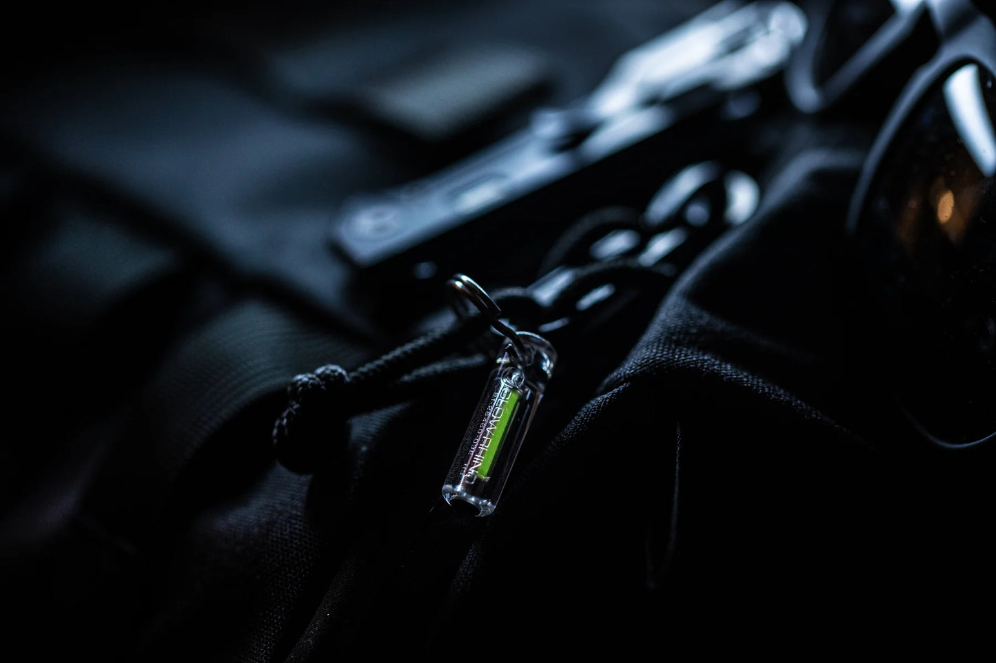 Glow Rhino Ember FOB Tritium Keychain