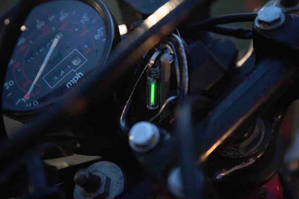 Glow Rhino Ember FOB Tritium Keychain