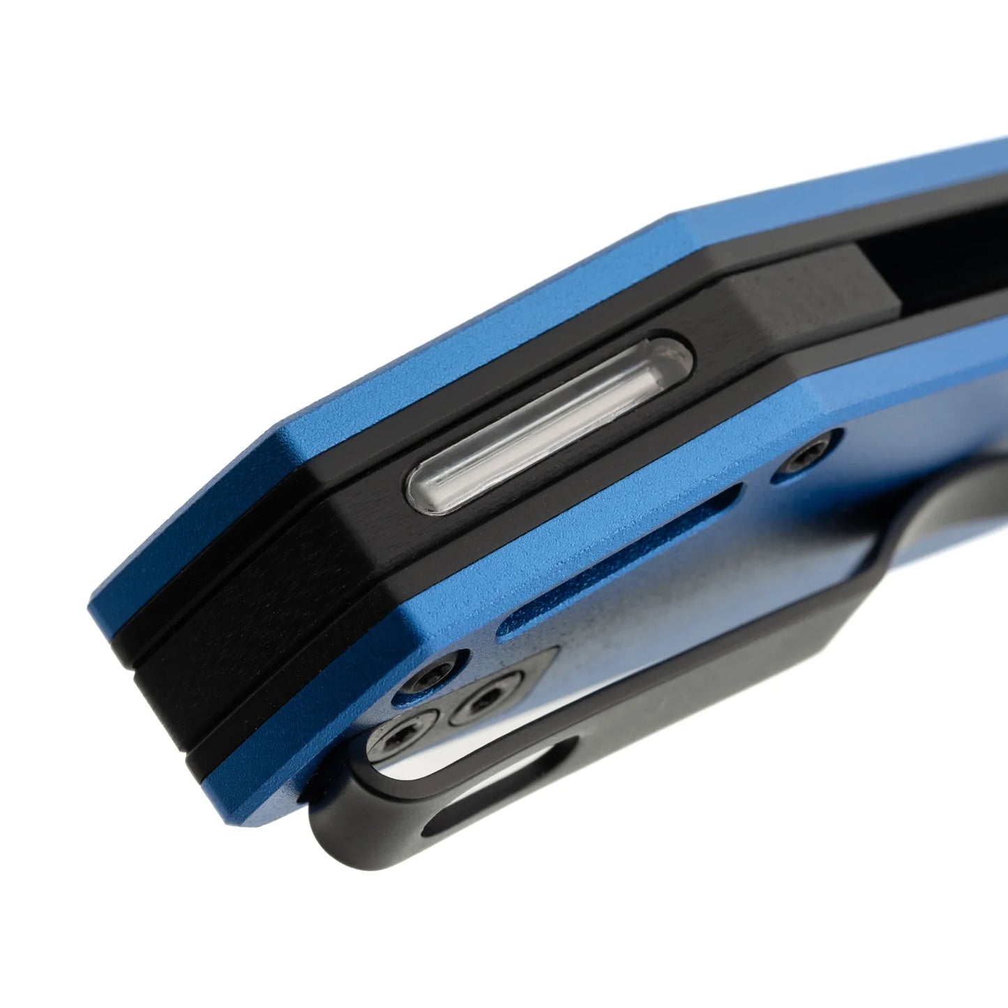 Glow Rhino Szilard Blue Aluminum Tritium Magnacut Liner Lock Folding Knife
